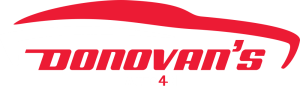 Donovans Auto & Tire Center Red and White Logo