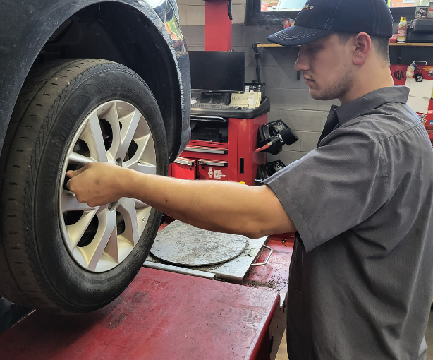 Tires Being Worked on at Donovans Auto & Tire Center